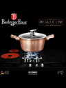 Berlingerhaus Posoda z marmorno površino in pokrovom 30 cm Rosegold Metallic Line BERLINGERHAUS
