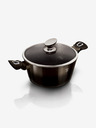 Berlingerhaus Posoda za pečenje z marmornato površino 28 cm Shiny Black Collection 2 pokrova BERLINGERHAUS