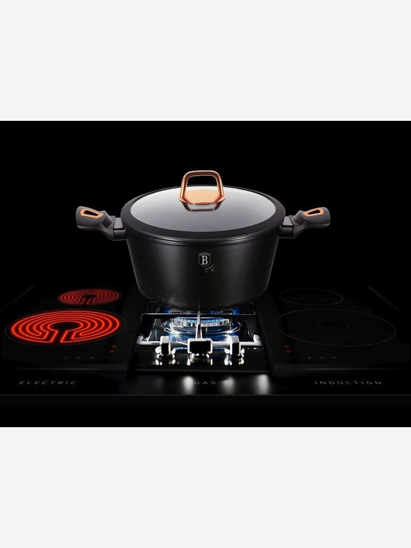 Berlingerhaus Ponev Wok z marmornato površino BERLINGERHAUS Black Rose Collection (28 cm)