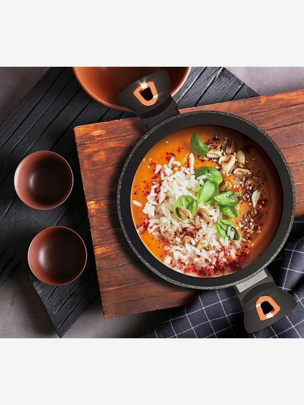 Berlingerhaus Ponev Wok z marmornato površino BERLINGERHAUS Black Rose Collection (28 cm)