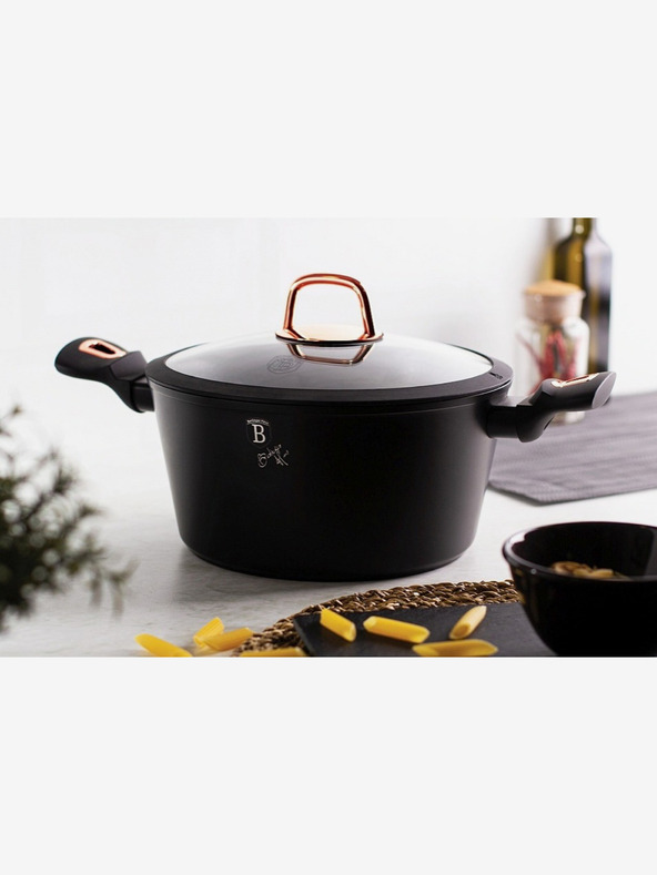 Berlingerhaus Ponev Wok z marmornato površino BERLINGERHAUS Black Rose Collection (28 cm)