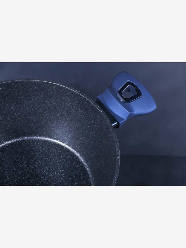 Berlingerhaus Kozica z marmornim povoršjem in pokrovom 24 cm BERLINGERHAUS Metallic Line Aquamarine Edition