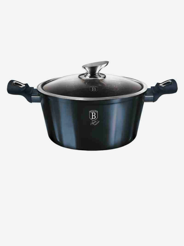 Berlingerhaus Kozica z marmornim povoršjem in pokrovom 30 cm BERLINGERHAUS Metallic Line Aquamarine Edition