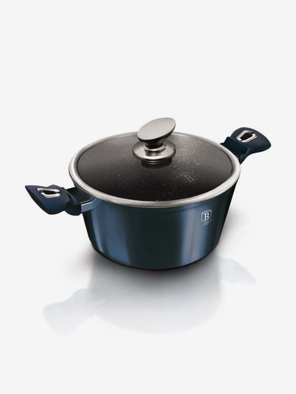 Berlingerhaus Kozica z marmornim povoršjem in pokrovom 30 cm BERLINGERHAUS Metallic Line Aquamarine Edition