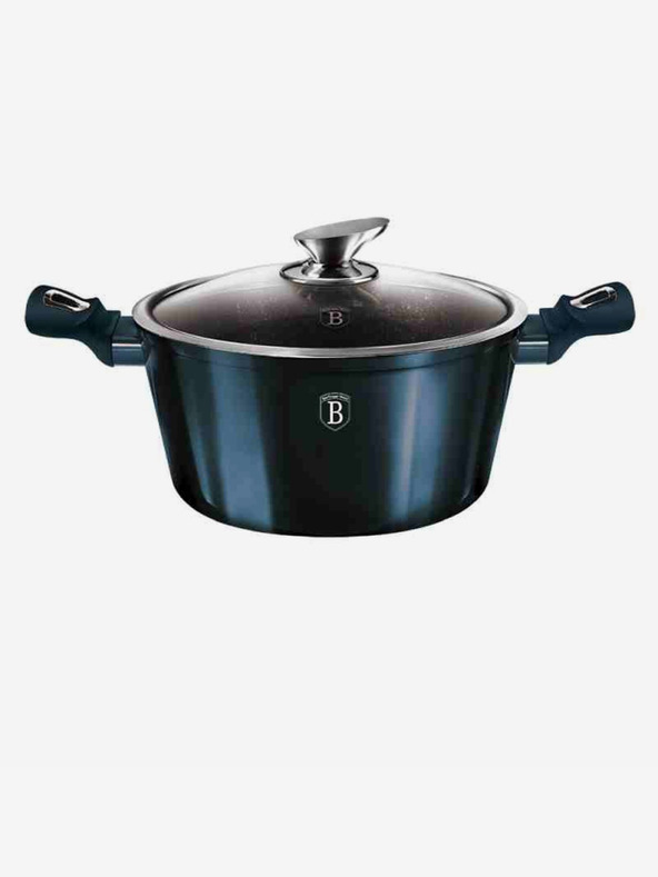 Berlingerhaus Kozica z marmornim povoršjem in pokrovom 30 cm BERLINGERHAUS Metallic Line Aquamarine Edition