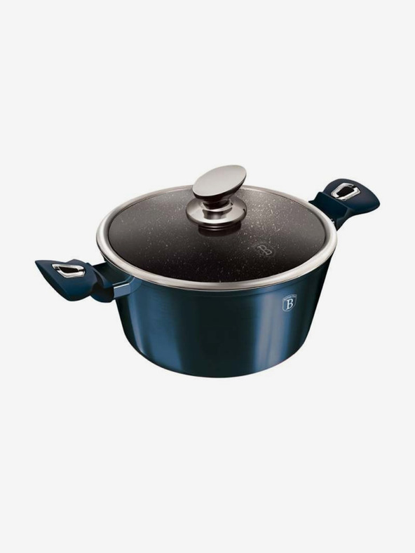 Berlingerhaus Kozica z marmornim povoršjem in pokrovom 30 cm BERLINGERHAUS Metallic Line Aquamarine Edition