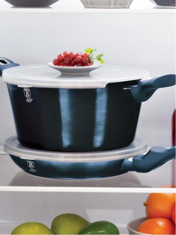 Berlingerhaus Komplet 13 posod Aquamarine Metallic Line BERLINGERHAUS z marmornato površino