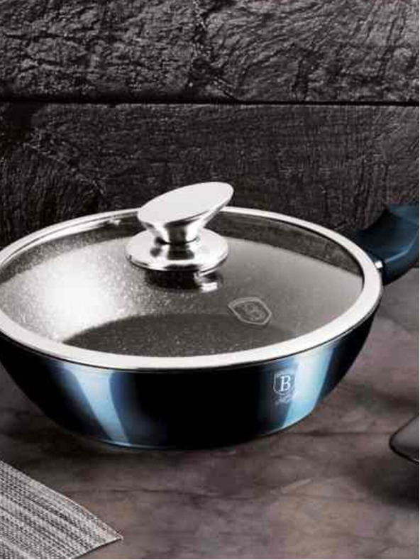 Berlingerhaus Komplet 13 posod Aquamarine Metallic Line BERLINGERHAUS z marmornato površino