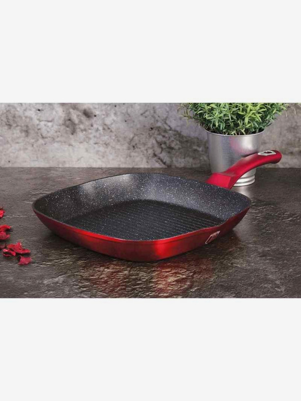 Berlingerhaus Ponev s površino iz marmorja komplet 3 kosov Burgundy Metallic Line BERLINGERHAUS