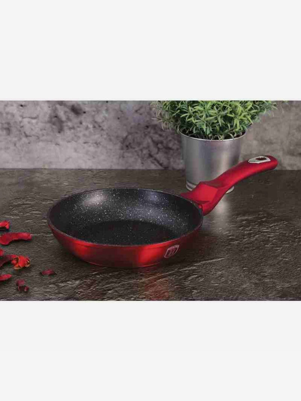 Berlingerhaus Ponev s površino iz marmorja komplet 3 kosov Burgundy Metallic Line BERLINGERHAUS