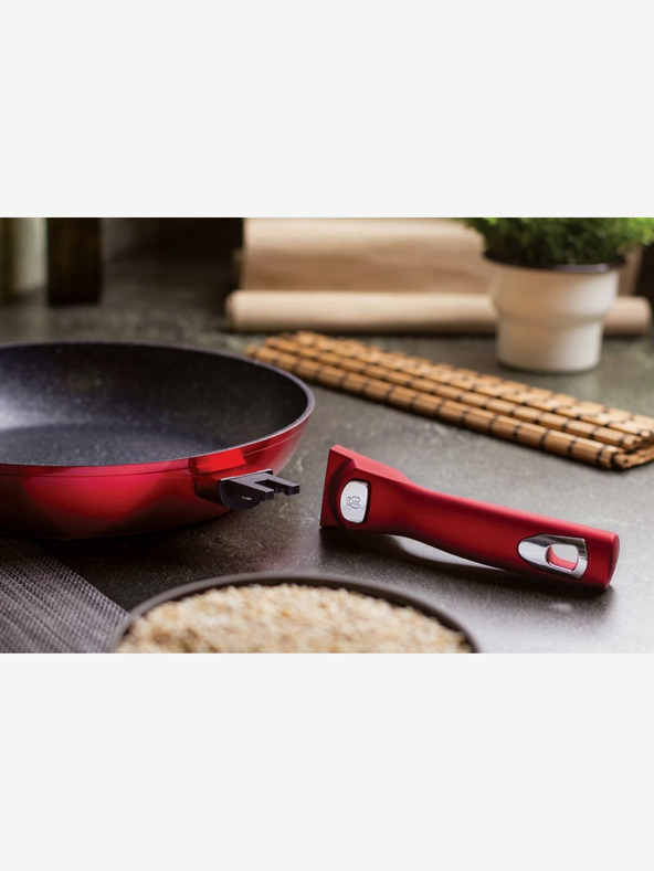 Berlingerhaus Garnitura posode z marmorno površino 13 kosov Burgundy Metallic Line I BERLINGERHAUS