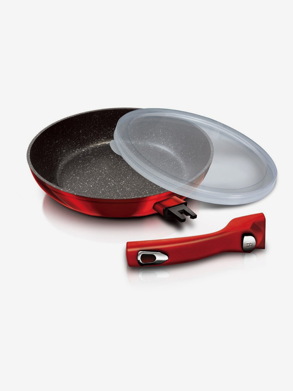 Berlingerhaus Garnitura posode z marmorno površino 13 kosov Burgundy Metallic Line I BERLINGERHAUS