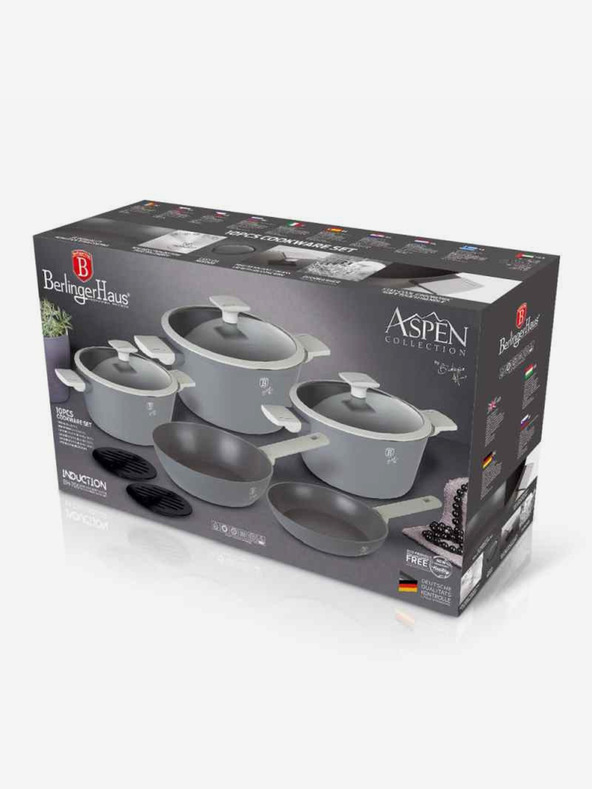 Berlingerhaus Garnitura za kuhanje s površino iz titana, ki se ne prijema, 10 kosov Aspen Collection BERLINGERHAUS