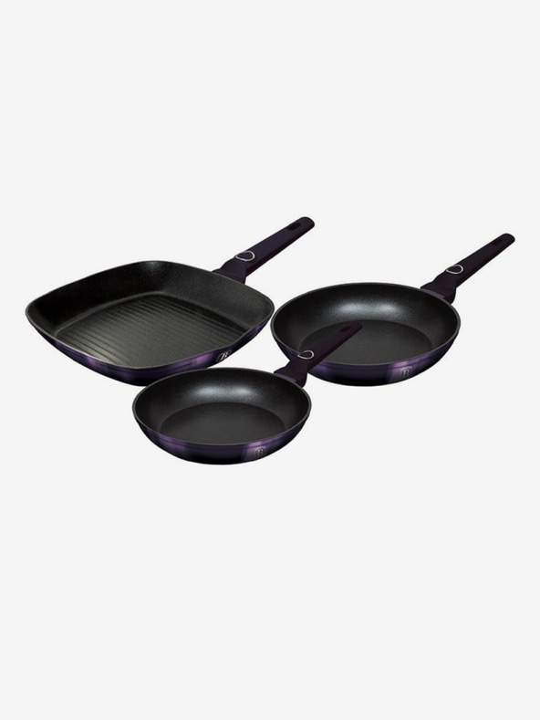 Berlingerhaus Ponev s titanovo površino komplet 3 kosov Purple Eclipse Collection žar BERLINGERHAUS