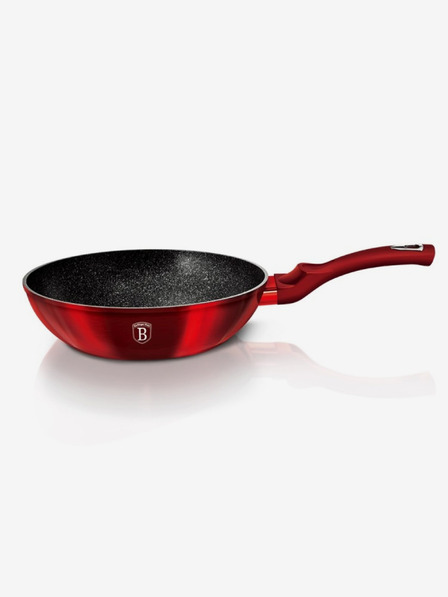 Berlingerhaus Wok ponev z marmornim povoršjem BERLINGERHAUS Burgundy Metallic Line (28 cm)