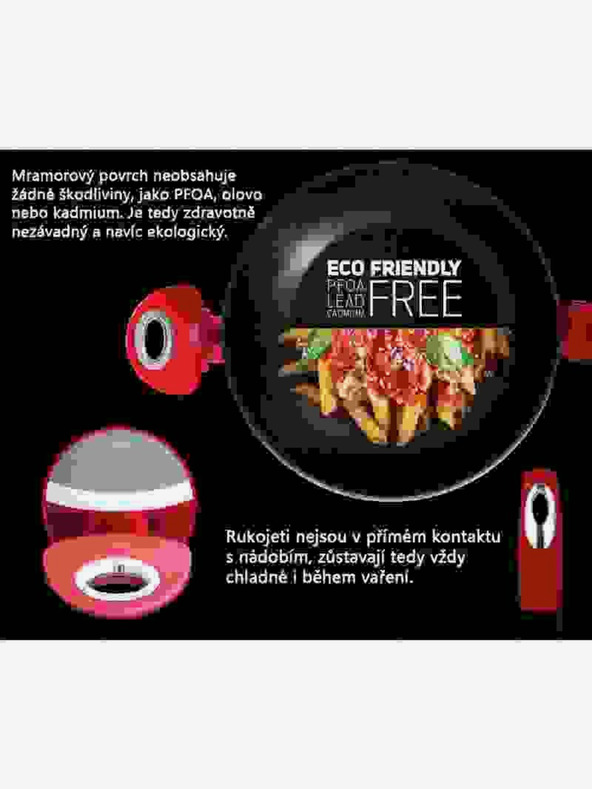 Berlingerhaus Wok ponev z marmornim povoršjem BERLINGERHAUS Burgundy Metallic Line (28 cm)