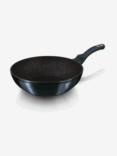 Berlingerhaus Wok ponev z marmornim povoršjem 28 cm BERLINGERHAUS Metallic Line Aquamarine Edition