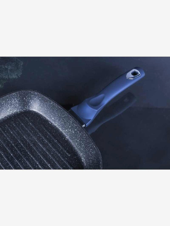 Berlingerhaus Posoda za žar z marmornato površino in pokrovom 28 cm BERLINGERHAUS Metallic Line Aquamarine Edition