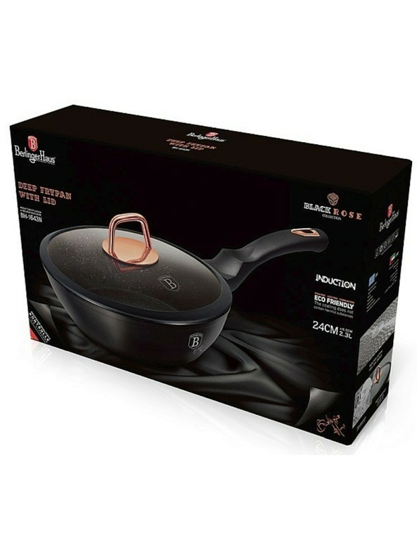 Berlingerhaus Globoka ponev s pokrovko 24 cm Black Rose Collection BERLINGERHAUS