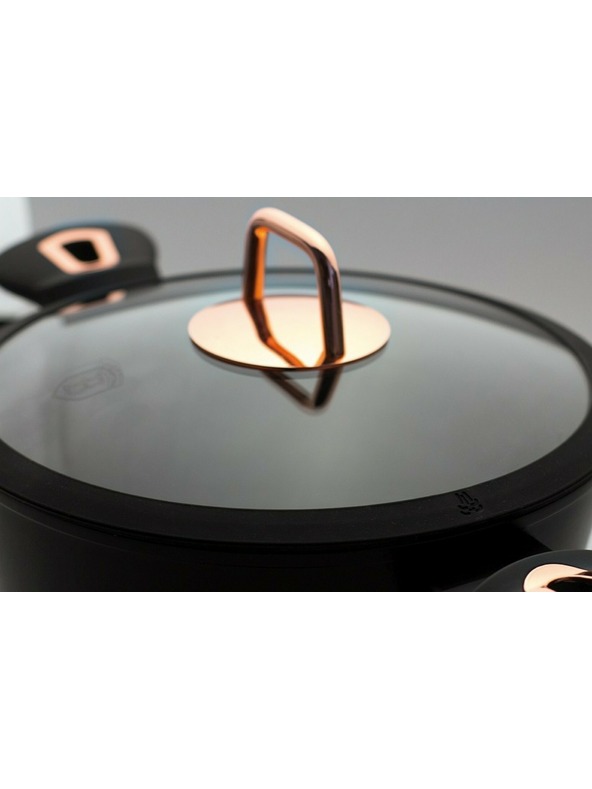 Berlingerhaus Globoka ponev s pokrovko 24 cm Black Rose Collection BERLINGERHAUS