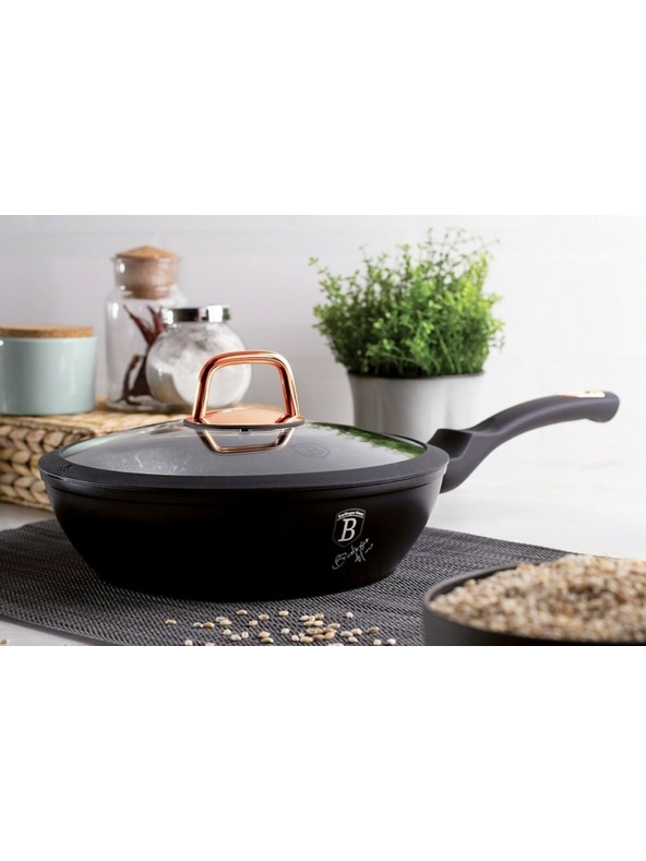 Berlingerhaus Globoka ponev s pokrovko 24 cm Black Rose Collection BERLINGERHAUS