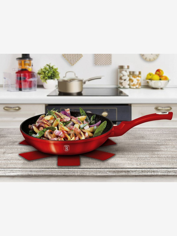 Berlingerhaus Ponev z marmornim povojem BERLINGERHAUS Burgundy Metallic Line (24 cm)