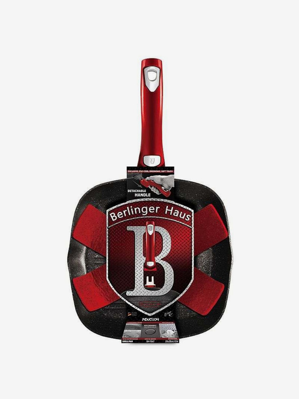 Berlingerhaus Žar ponev z marmornim povojem in odstranljivo ročajem 28 cm Burgundy Metallic Line BERLINGERHAUS