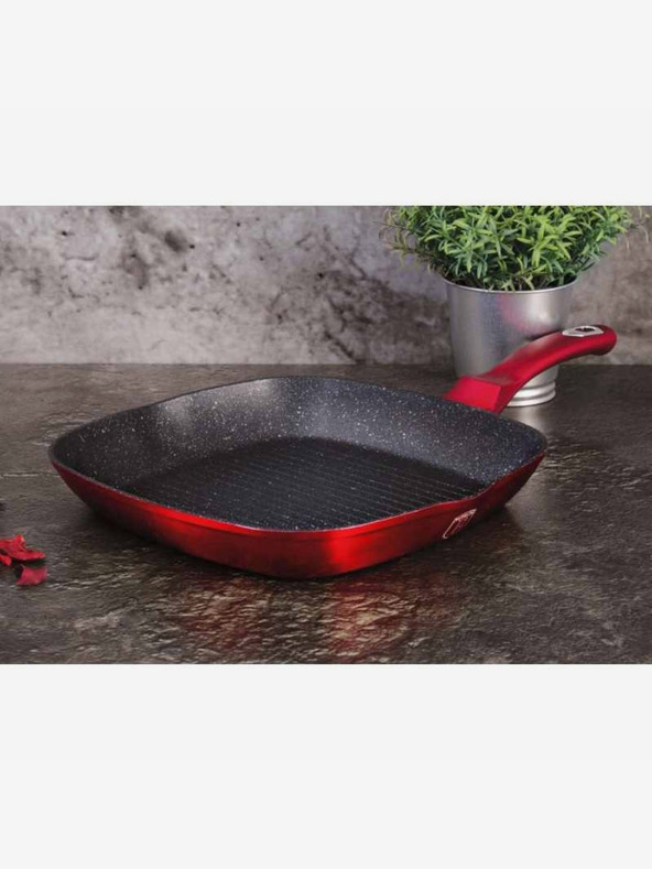 Berlingerhaus Žar ponev z marmornim povojem BERLINGERHAUS Burgundy Metallic Line (28 cm)