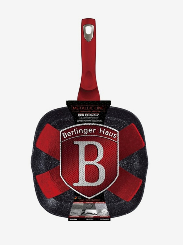 Berlingerhaus Žar ponev z marmornim povojem BERLINGERHAUS Burgundy Metallic Line (28 cm)