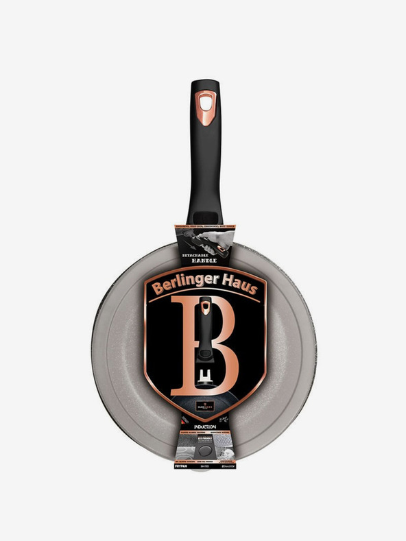 Berlingerhaus Ponev s snemljivim ročajem + pokrov 24 cm Black Rose Collection BERLINGERHAUS