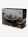 Berlingerhaus Globoka ponev s pokrovom 24 cm Shiny Black Collection BERLINGERHAUS