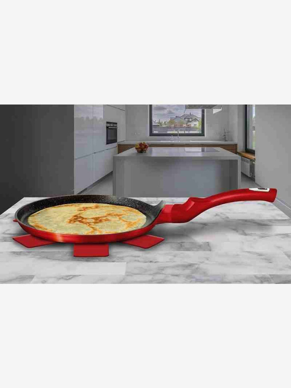 Berlingerhaus Ponev za palačinke z marmornim povojem BERLINGERHAUS Burgundy Metallic Line (25 cm)