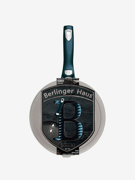 Berlingerhaus Ponev s snemljivim ročajem + pokrov 28 cm BERLINGERHAUS Metallic Line Aquamarine Edition