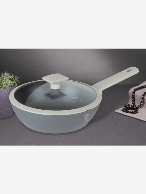 Berlingerhaus Globoka ponev s pokrovom s titanovo površino 24 cm Aspen Collection BERLINGERHAUS