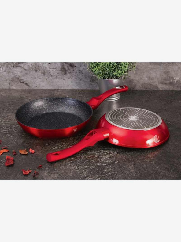 Berlingerhaus Ponev z marmornato površino BERLINGERHAUS Burgundy Metallic Line (28 cm)