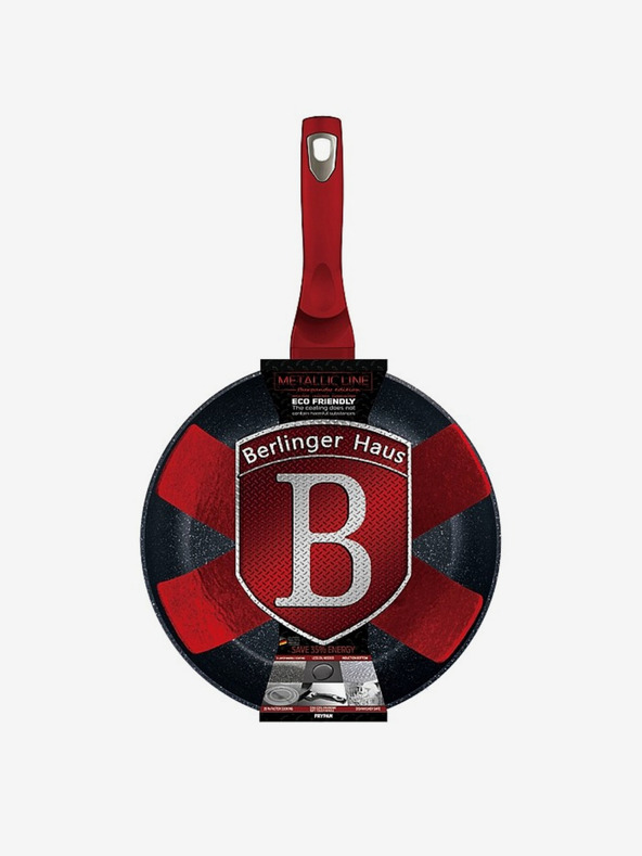 Berlingerhaus Ponev z marmornato površino BERLINGERHAUS Burgundy Metallic Line (28 cm)