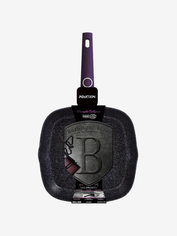 Berlingerhaus Ponev za žar s titanovo površino 28 cm Purple Eclipse Collection BERLINGERHAUS