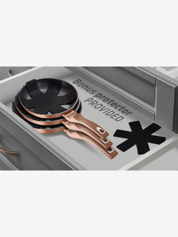 Berlingerhaus Ponev za obračanje 26 cm Rosegold Metallic Line BERLINGERHAUS