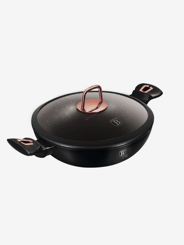 Berlingerhaus WOK ponev s pokrovom 30 cm Black Rose Collection BERLINGERHAUS