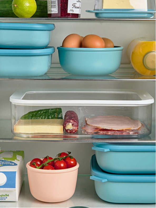 Mepal Komplet treh posod v svetlo modri barvi Mepal Cirqula Rectangular (500 + 1000 + 2000 ml)