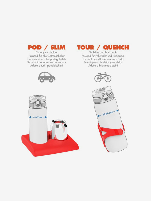 ION8 Temno modra nerjavna termoska Ion8 One Touch Ash Navy (500 ml)