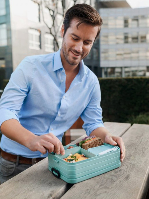 Mepal Starorožnata škatla za malico Mepal Bento Midi