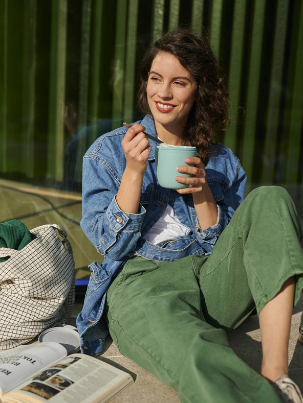 Mepal Rožnat jedilni box Mepal Ellipse Mini 300 + 120 ml