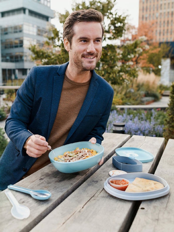 Mepal Črna posoda za hrano Mepal Ellipse Duo