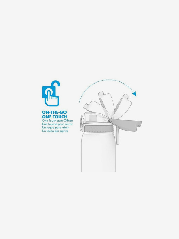 ION8 Siva nerjavna termo steklenica Ion8 Leak Proof (500 ml)