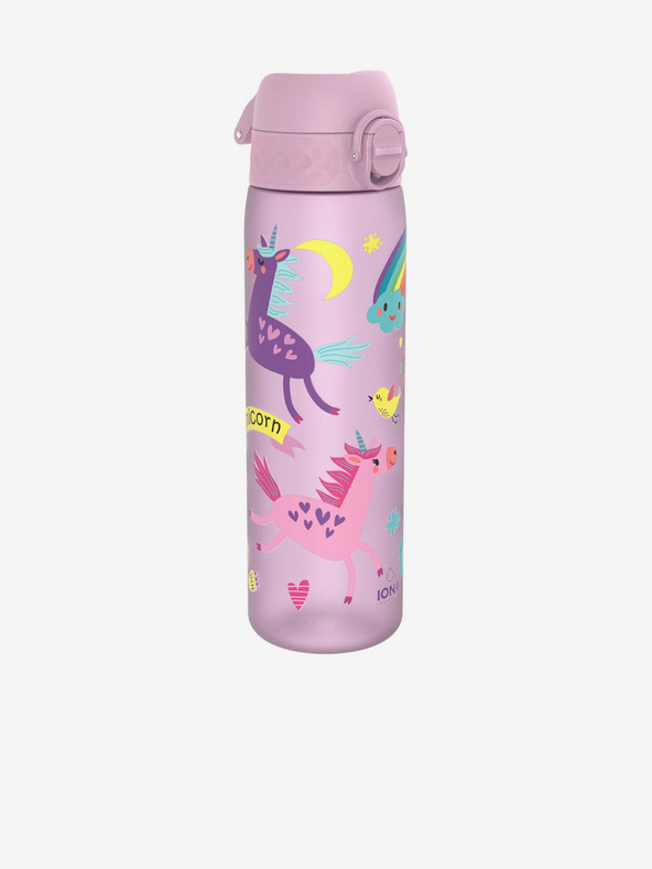 ION8 Rožnata vzorčasta steklenica Ion8 Leak Proof Unicorns (500 ml)