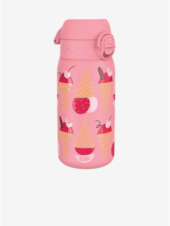 ION8 Rožnata vzorčasta nerjavna steklenica Ion8 Leak Proof Sladoledi (400 ml)