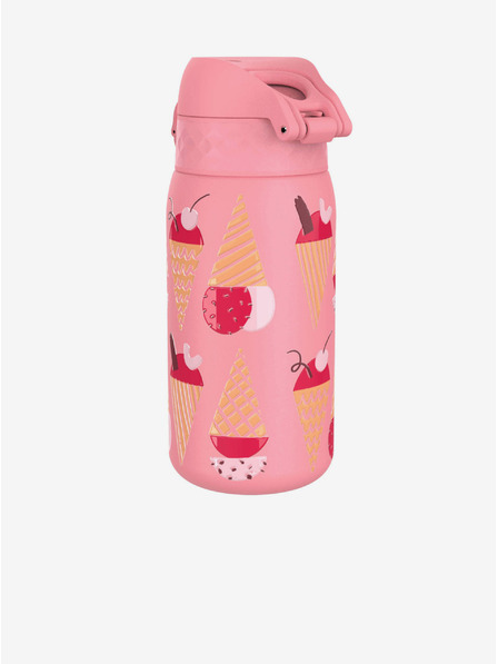 ION8 Rožnata vzorčasta nerjavna steklenica Ion8 Leak Proof Sladoledi (400 ml)
