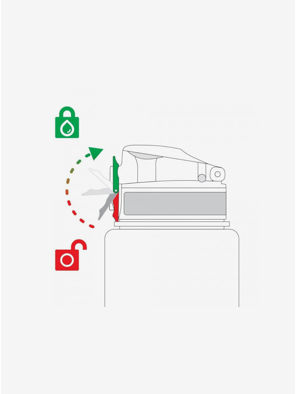 ION8 Rožnata vzorčasta nerjavna steklenica Ion8 Leak Proof Sladoledi (400 ml)