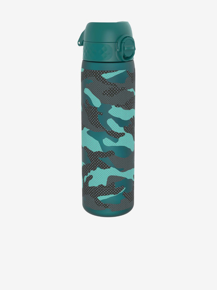 ION8 Temno zelena vzorčasta steklenica Ion8 Leak Proof 500 ml